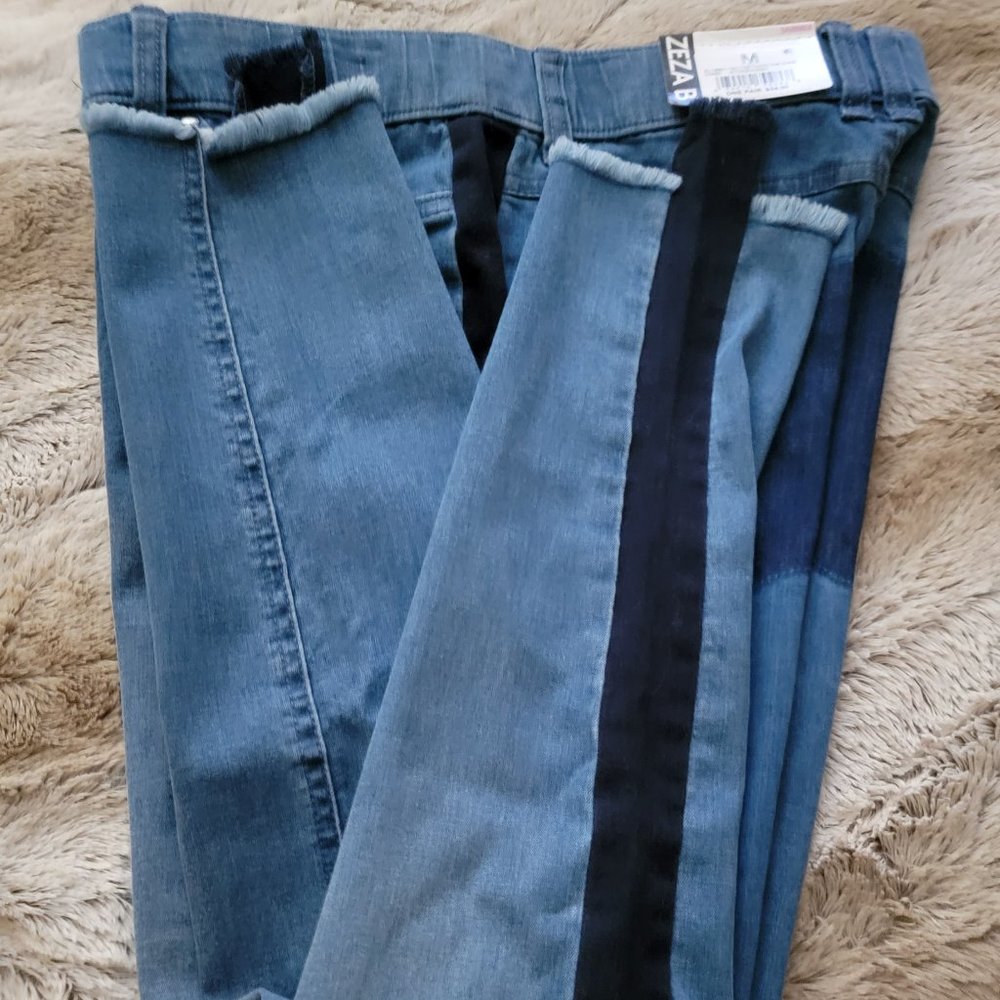 Zeza B  Stretch Denim Jean skimmers M  NWT